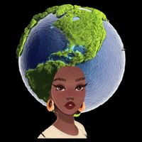African American Afro World Earth Backpack