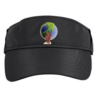 African American Afro World Earth Adult Drive Performance Visor