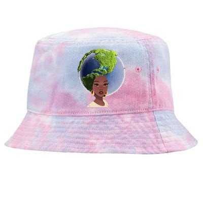 African American Afro World Earth Tie-Dyed Bucket Hat