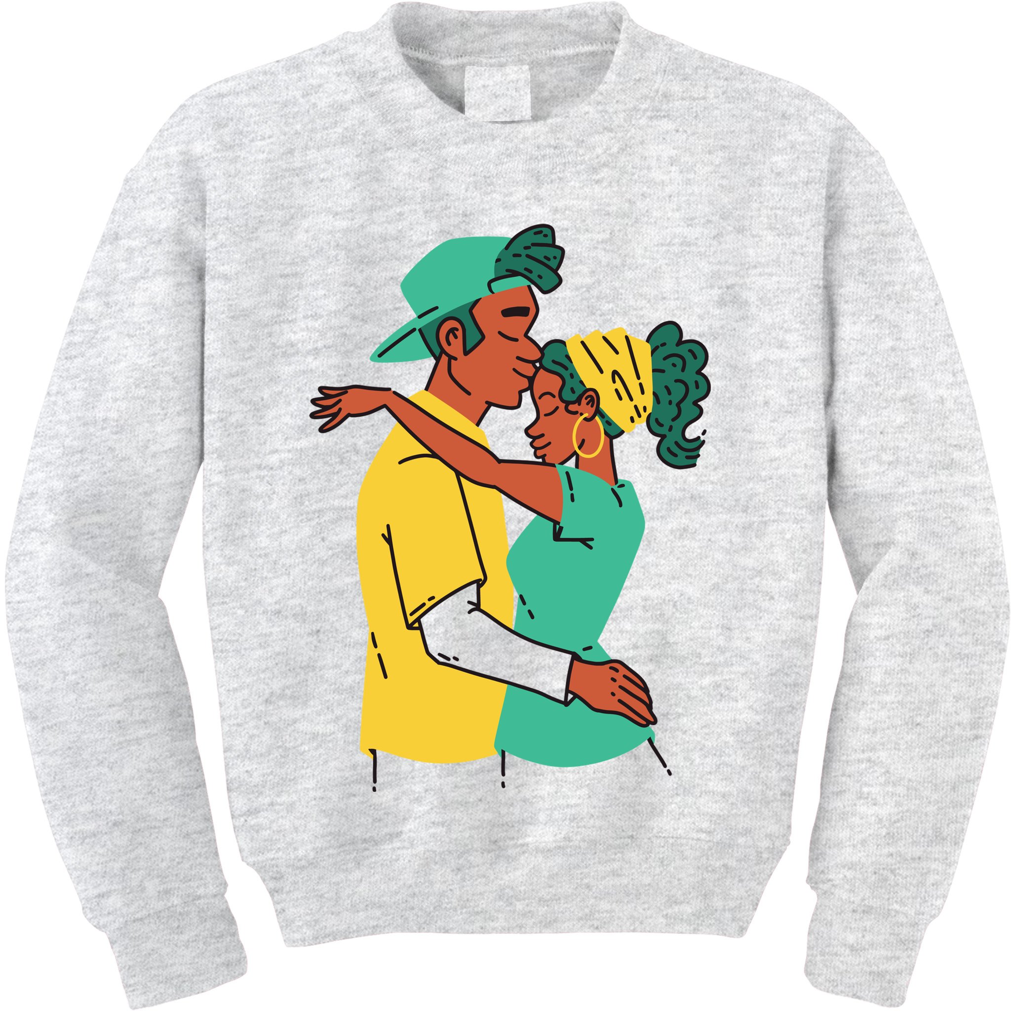 African American Couple Kids Sweatshirt