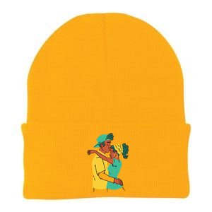 African American Couple Knit Cap Winter Beanie