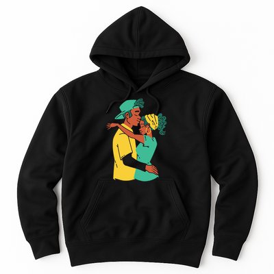 African American Couple Hoodie