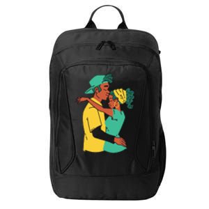 African American Couple City Backpack