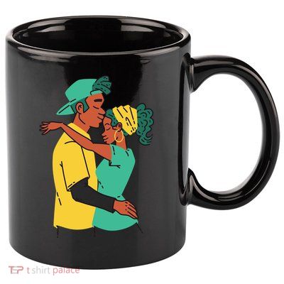 African American Couple 11oz C Handle Ceramic Mug