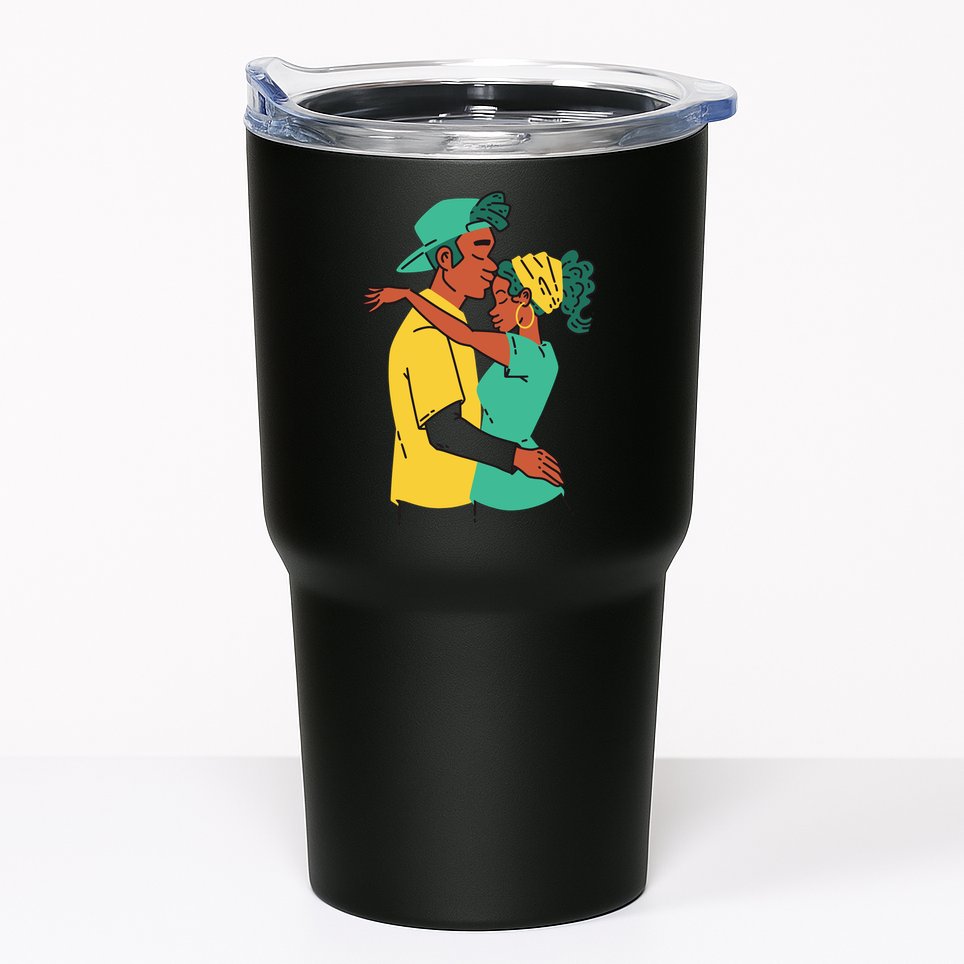 African American Couple Tumbler