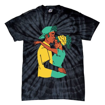 African American Couple Tie-Dye T-Shirt