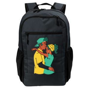 African American Couple Daily Commute Backpack