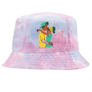 African American Couple Tie-Dyed Bucket Hat