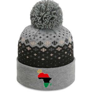 African American Pride Crown The Baniff Cuffed Pom Beanie