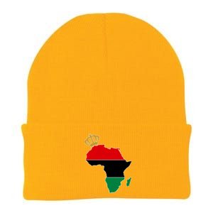 African American Pride Crown Knit Cap Winter Beanie