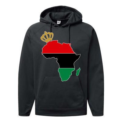 African American Pride Crown Performance Fleece Hoodie