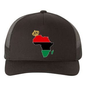 African American Pride Crown Yupoong Adult 5-Panel Trucker Hat