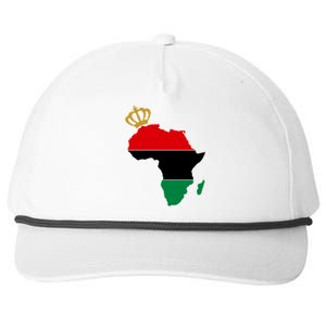 African American Pride Crown Snapback Five-Panel Rope Hat