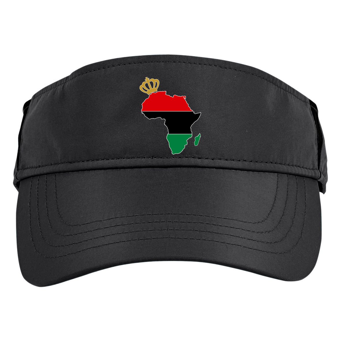 African American Pride Crown Adult Drive Performance Visor