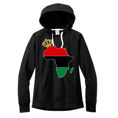 African American Pride Crown Women's Fleece Hoodie