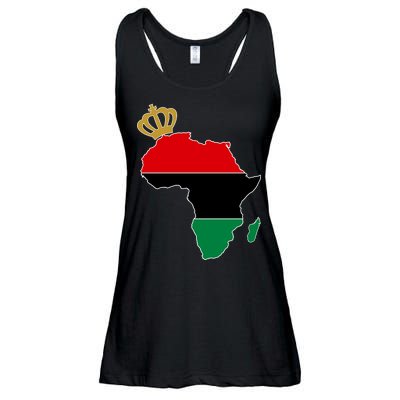 African American Pride Crown Ladies Essential Flowy Tank