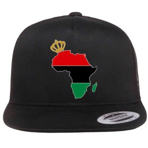 African American Pride Crown Flat Bill Trucker Hat