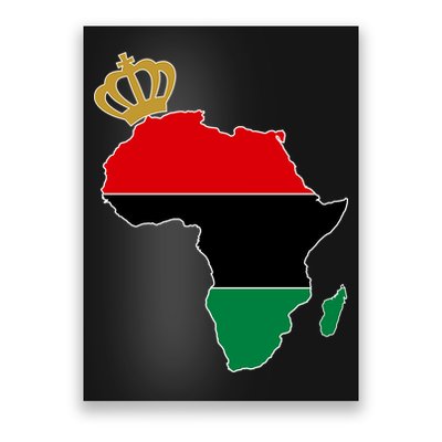 African American Pride Crown Poster