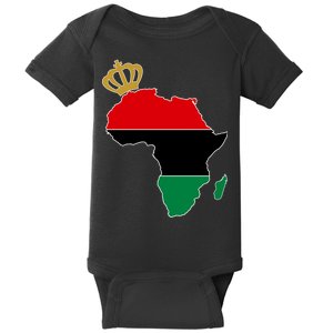 African American Pride Crown Baby Bodysuit