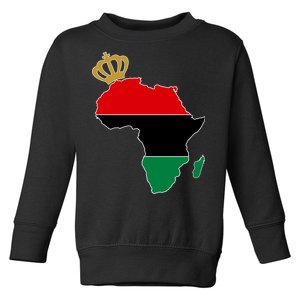 African American Pride Crown Toddler Sweatshirt