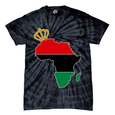 African American Pride Crown Tie-Dye T-Shirt