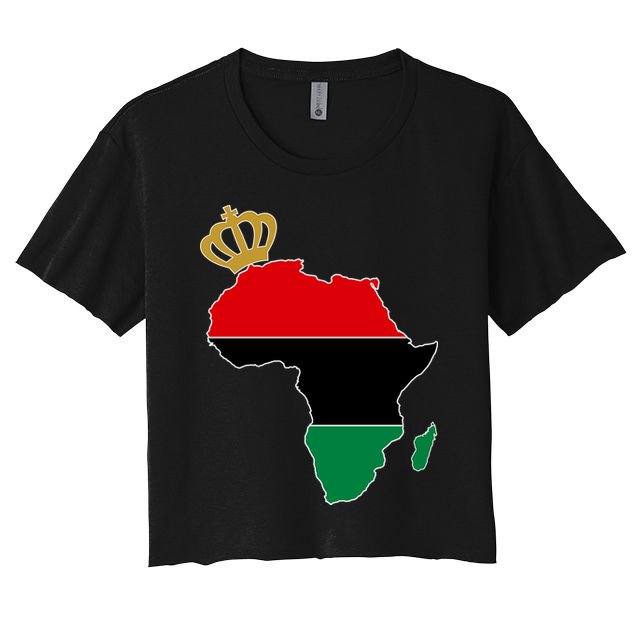 African American Pride Crown Crop Top