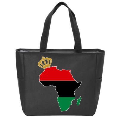 African American Pride Crown Zip Tote Bag