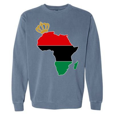 African American Pride Crown Garment-Dyed Sweatshirt