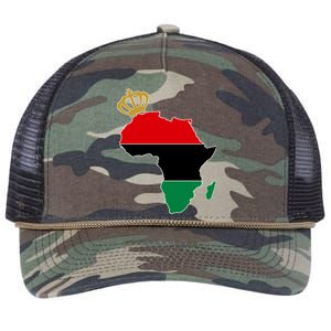 African American Pride Crown Retro Rope Trucker Hat Cap