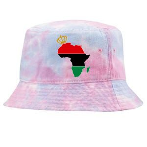 African American Pride Crown Tie-Dyed Bucket Hat