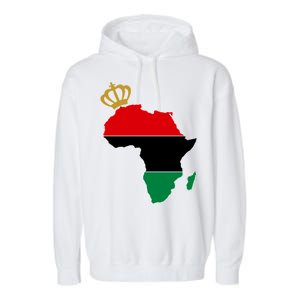 African American Pride Crown Garment-Dyed Fleece Hoodie