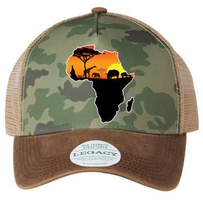 African Animals Legacy Tie Dye Trucker Hat