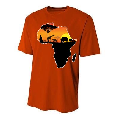 African Animals Performance Sprint T-Shirt