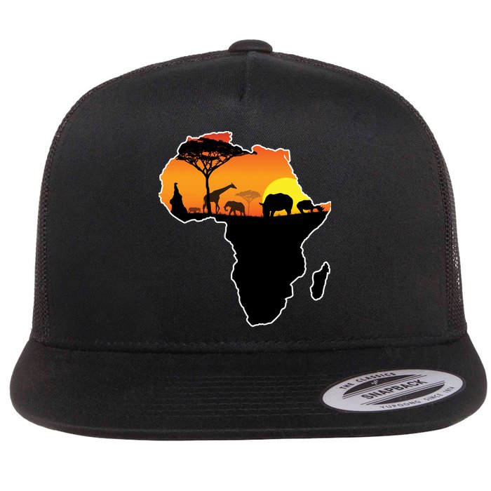 African Animals Flatbill Hat
