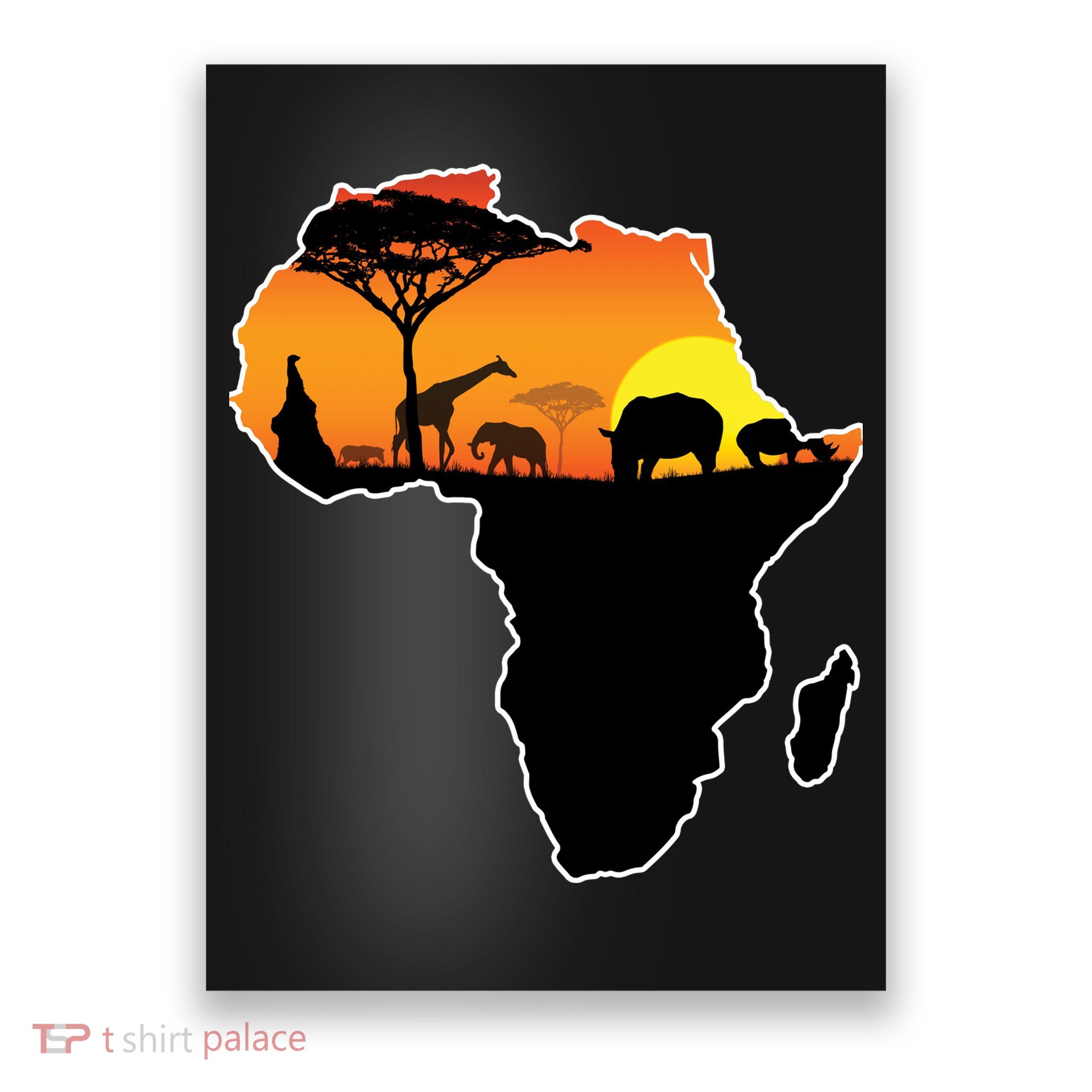 African Animals Poster