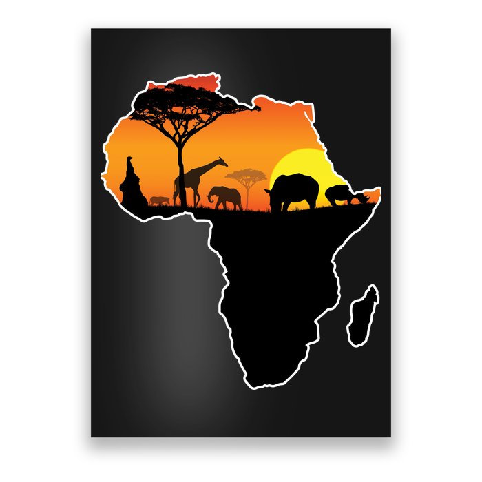 African Animals Poster