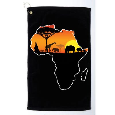 African Animals Golf Towel