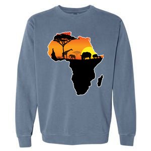 African Animals Garment-Dyed Sweatshirt