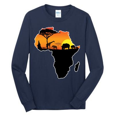 African Animals Tall Long Sleeve T-Shirt