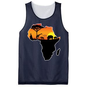 African Animals Mesh Reversible Basketball Jersey Tank