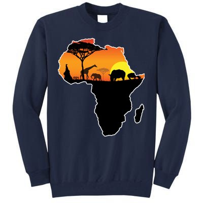 African Animals Tall Sweatshirt