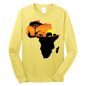 African Animals Long Sleeve Shirt