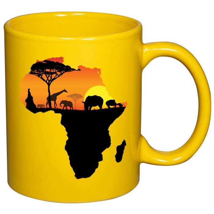African Animals 11oz C Handle Ceramic Mug