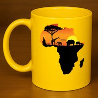 African Animals 11oz C Handle Ceramic Mug