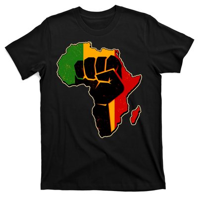 African Black Power Fist T-Shirt