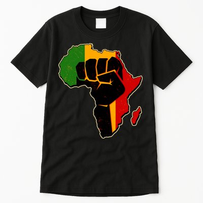 African Black Power Fist Tall T-Shirt