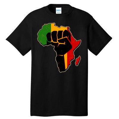 African Black Power Fist Tall T-Shirt