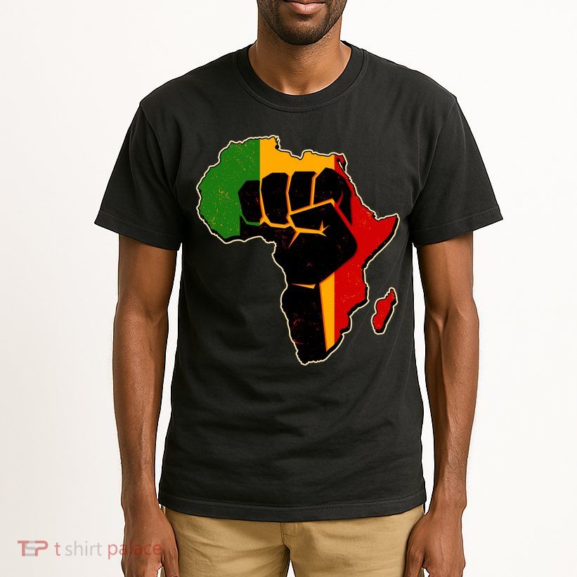 African Black Power Fist Tall T-Shirt