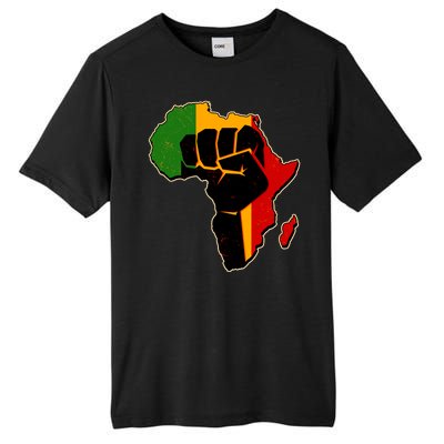 African Black Power Fist Tall Fusion ChromaSoft Performance T-Shirt