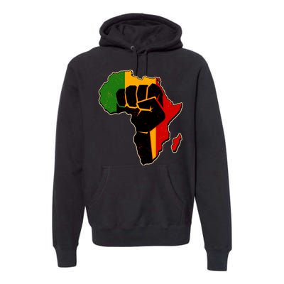 African Black Power Fist Premium Hoodie